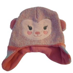 Pink Monkey winter Hat
